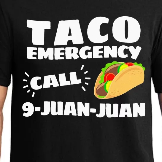 Funny Taco Emergency Cinco De Mayo Men Women Pajama Set