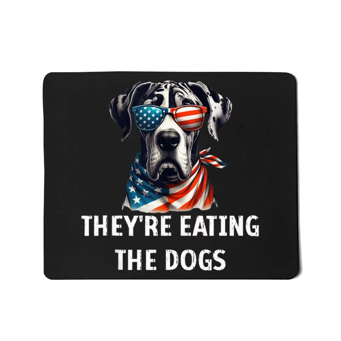 Funny TheyRe Eating The Dogs America Election Trump 2024 Mousepad