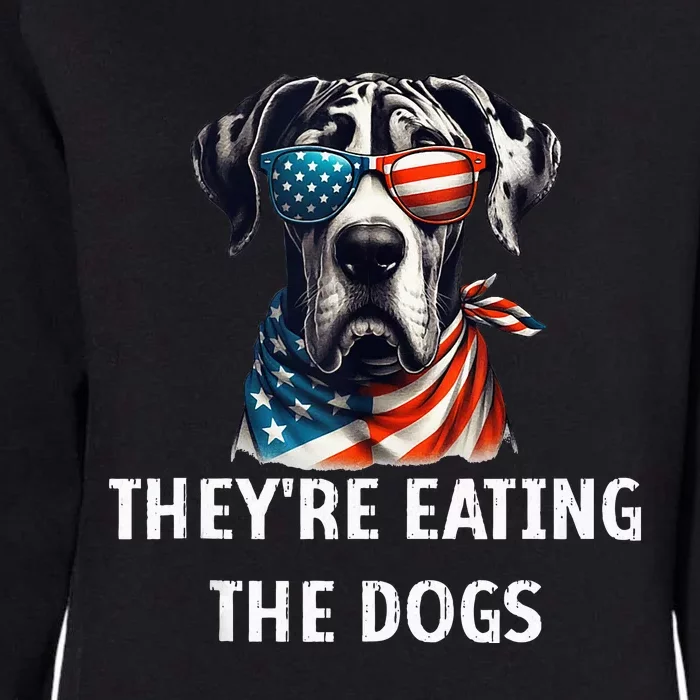 Funny TheyRe Eating The Dogs America Election Trump 2024 Womens California Wash Sweatshirt