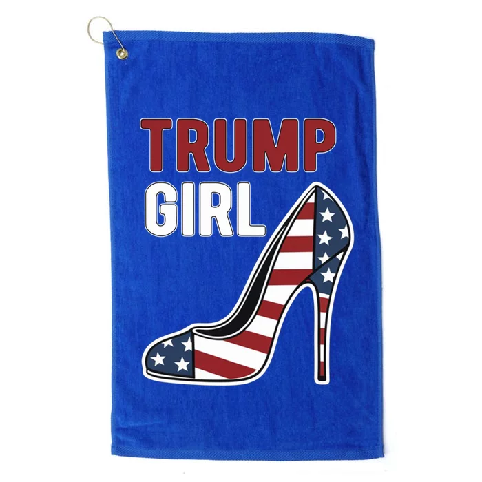 Funny Trump Election Heel Shoe Trump Great Gift Platinum Collection Golf Towel