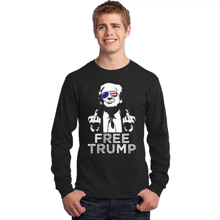 Free Trump Free Donald Trump 2024 Long Sleeve Shirt