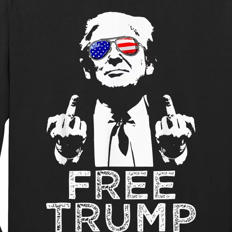 Free Trump Free Donald Trump 2024 Long Sleeve Shirt