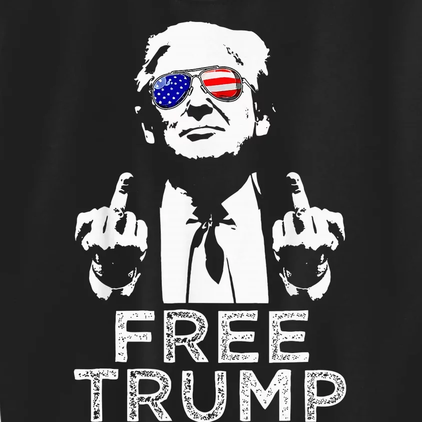 Free Trump Free Donald Trump 2024 Kids Sweatshirt