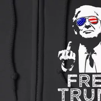 Free Trump Free Donald Trump 2024 Full Zip Hoodie