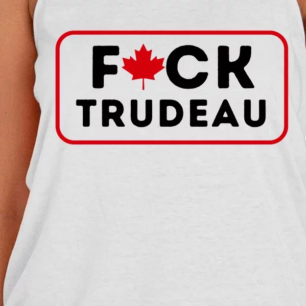 F*Ck Trudeau Women's Knotted Racerback Tank