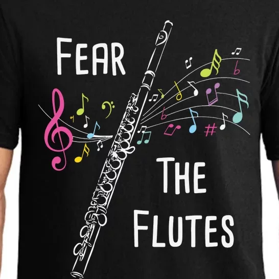 Fear The Flutes Flute Player Flutist Marching Band Music Pajama Set