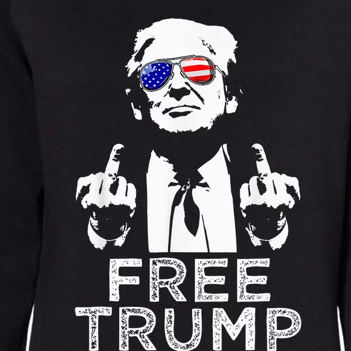 Free Trump Free Donald Trump 2024 Womens California Wash Sweatshirt