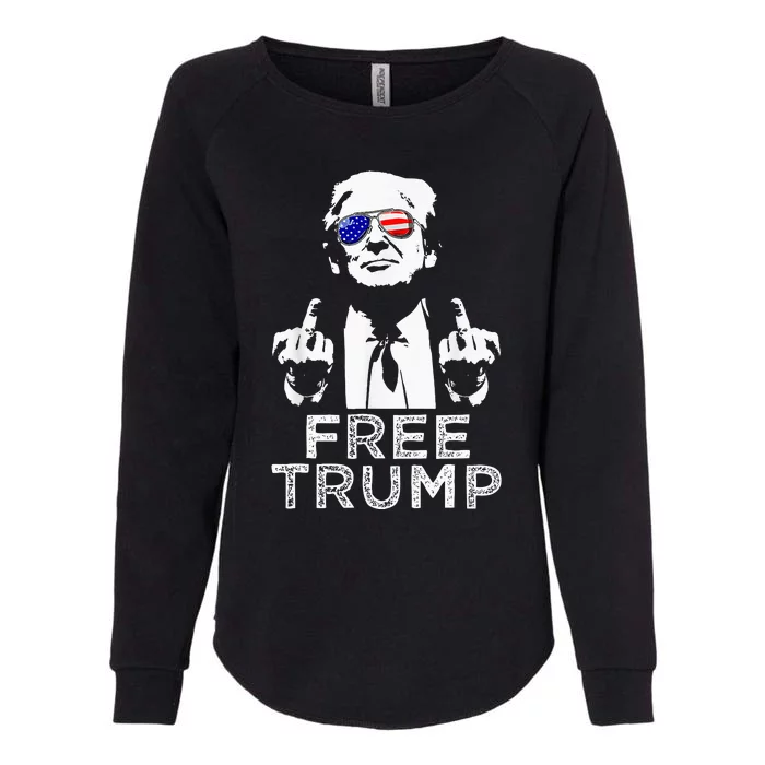 Free Trump Free Donald Trump 2024 Womens California Wash Sweatshirt