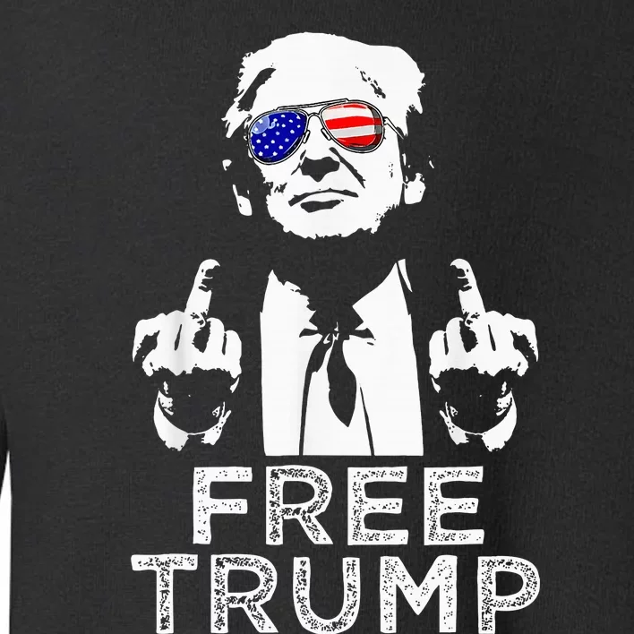 Free Trump Free Donald Trump 2024 Toddler Sweatshirt