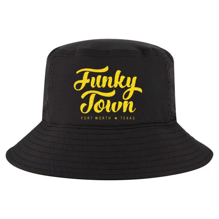 FUNKY TOWN Fort Worth TX Script Cool Comfort Performance Bucket Hat