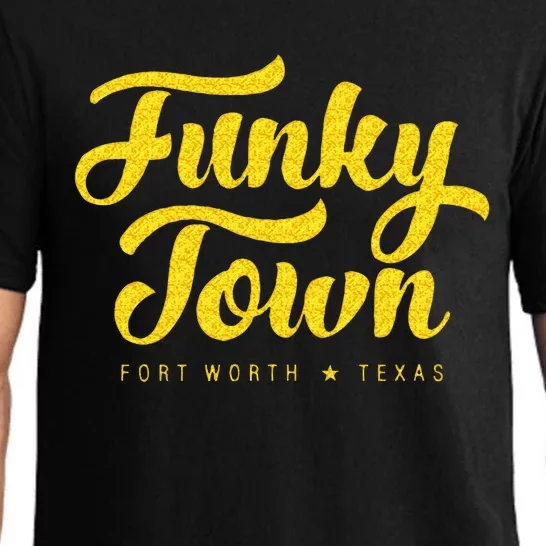 FUNKY TOWN Fort Worth TX Script Pajama Set