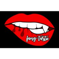 Fang Tastic Funny Vampire Lips Bumper Sticker