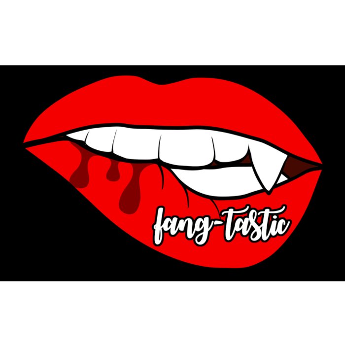 Fang Tastic Funny Vampire Lips Bumper Sticker