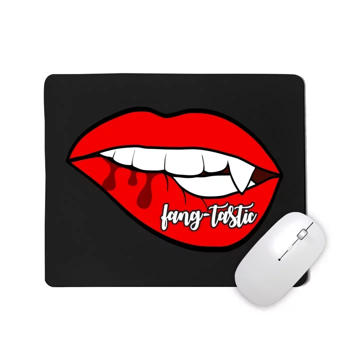 Fang Tastic Funny Vampire Lips Mousepad