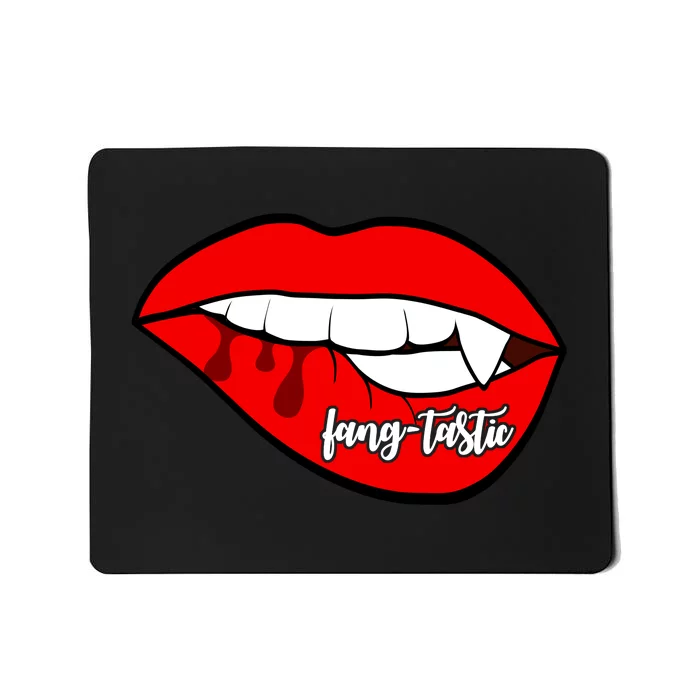 Fang Tastic Funny Vampire Lips Mousepad