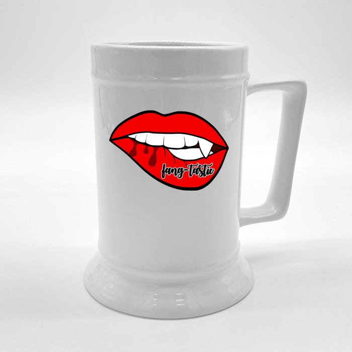 Fang Tastic Funny Vampire Lips Front & Back Beer Stein