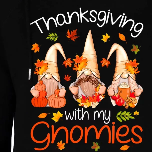 Funny Thanksgiving For Women Gnome Gnomies Lover Womens Funnel Neck Pullover Hood