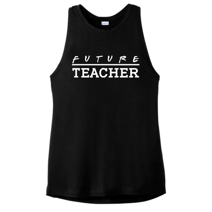 Future Teacher Ladies Tri-Blend Wicking Tank