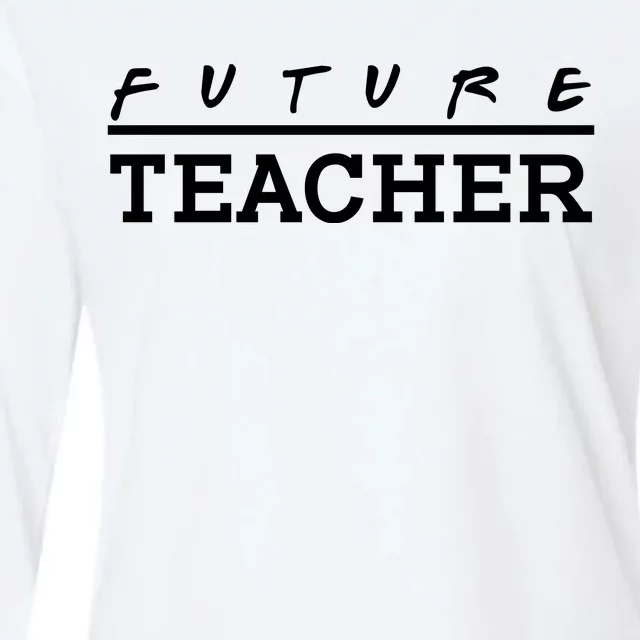 Future Teacher Womens Cotton Relaxed Long Sleeve T-Shirt