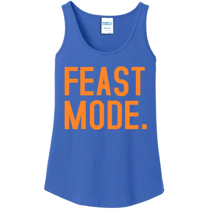 Funny Thanksgiving Fall Feast Mode Gift Ladies Essential Tank