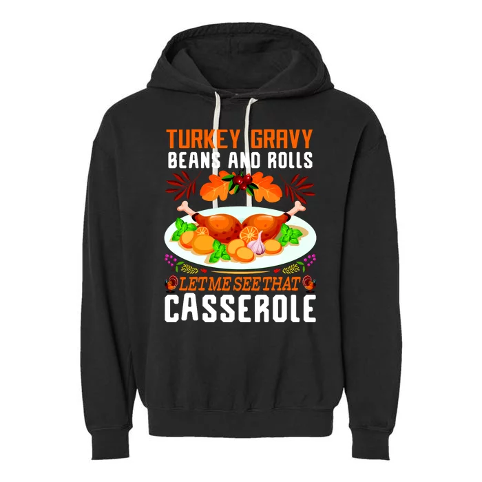 Funny Thanksgiving Food Garment-Dyed Fleece Hoodie