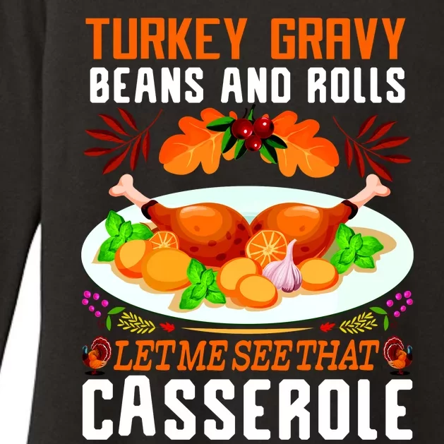 Funny Thanksgiving Food Womens CVC Long Sleeve Shirt