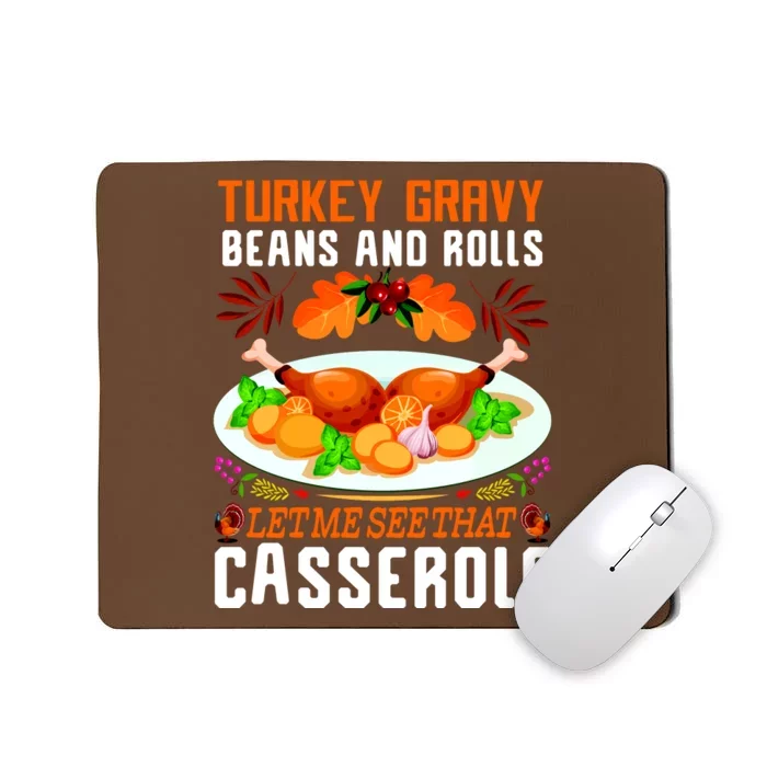 Funny Thanksgiving Food Mousepad