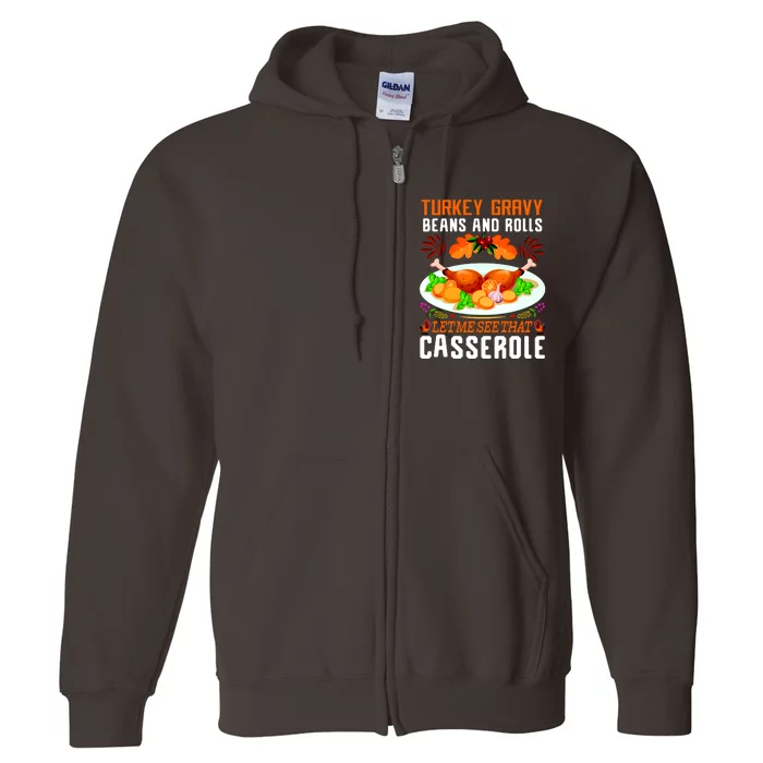 Funny Thanksgiving Food Full Zip Hoodie