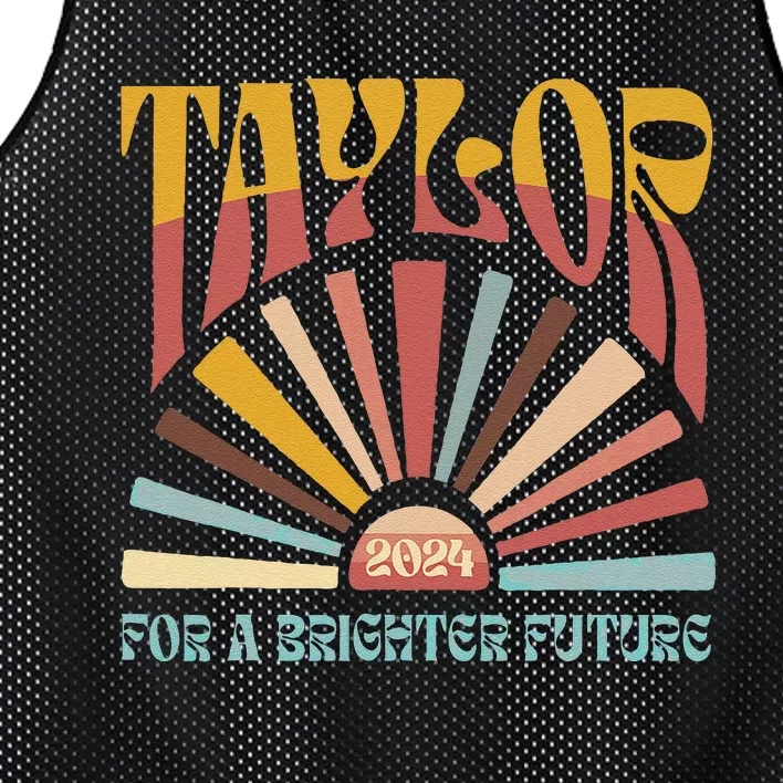 Funny Taylor First Name For A Brighter Future Mesh Reversible Basketball Jersey Tank