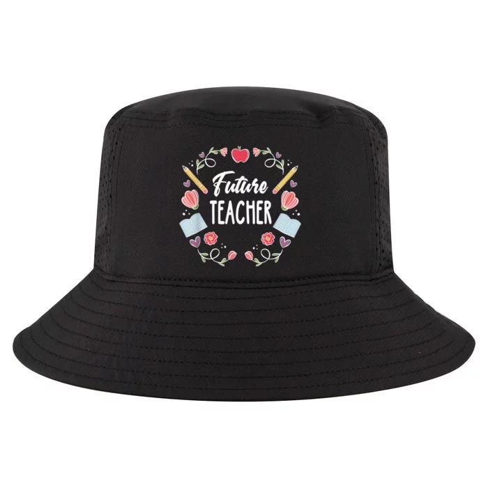 Future Teacher Cool Comfort Performance Bucket Hat