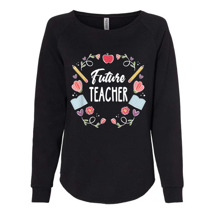 Future Teacher Womens California Wash Sweatshirt