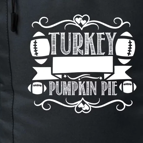 Football Turkey Football Pumpkin Pie Meaningful Gift Daily Commute Backpack