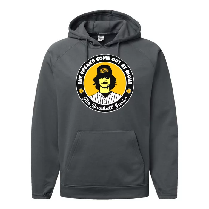 Funny The Freaks Come Out At Night The Baseball Furies Performance Fleece Hoodie