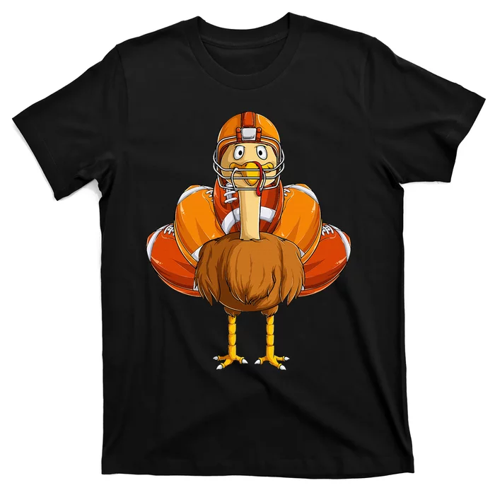 Funny Thanksgiving Football Turkey T-Shirt