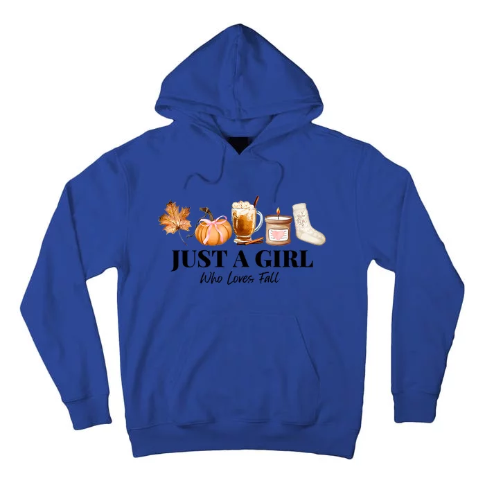 Football Thankving Fall Autumn Who Loves Fall Tall Hoodie