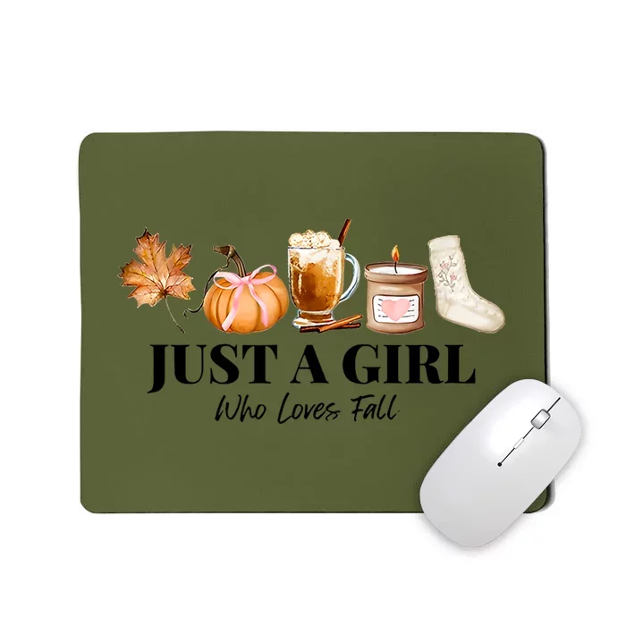 Football Thankving Fall Autumn Who Loves Fall Mousepad