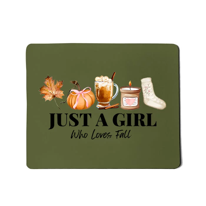 Football Thankving Fall Autumn Who Loves Fall Mousepad