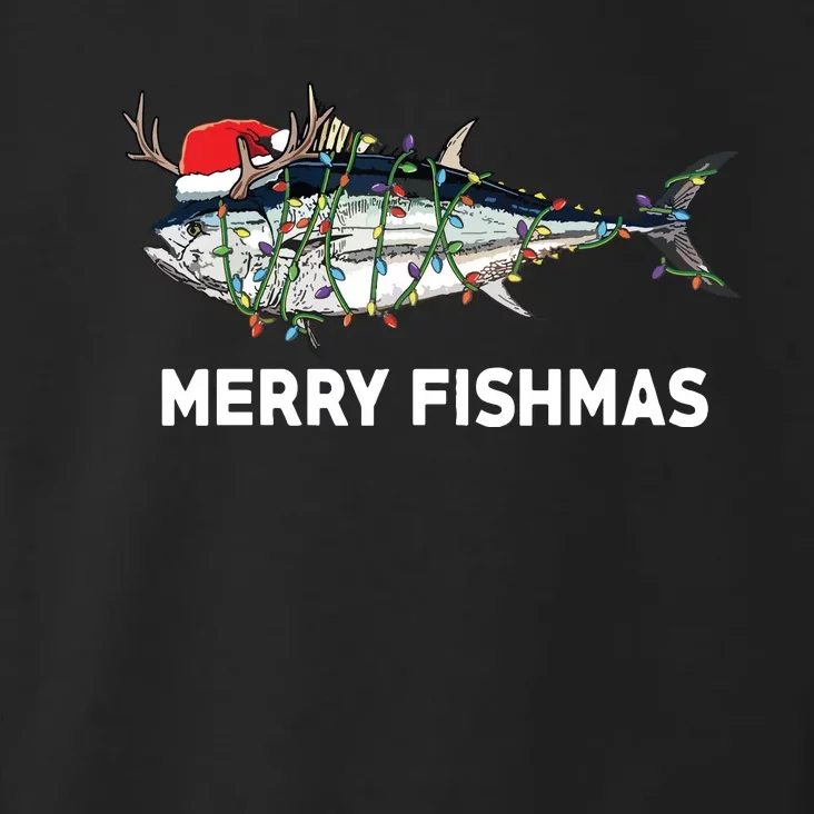 Funny Tuna Fish Christmas Santa Claus Xmas Fisherman Gift Toddler Hoodie