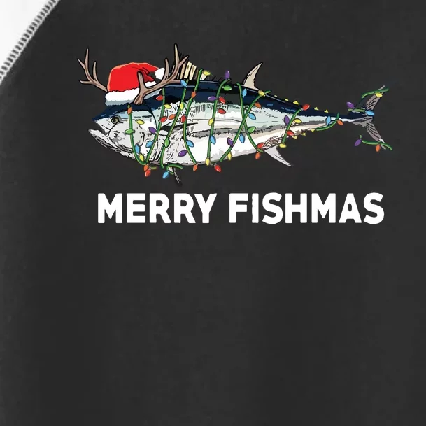 Funny Tuna Fish Christmas Santa Claus Xmas Fisherman Gift Toddler Fine Jersey T-Shirt