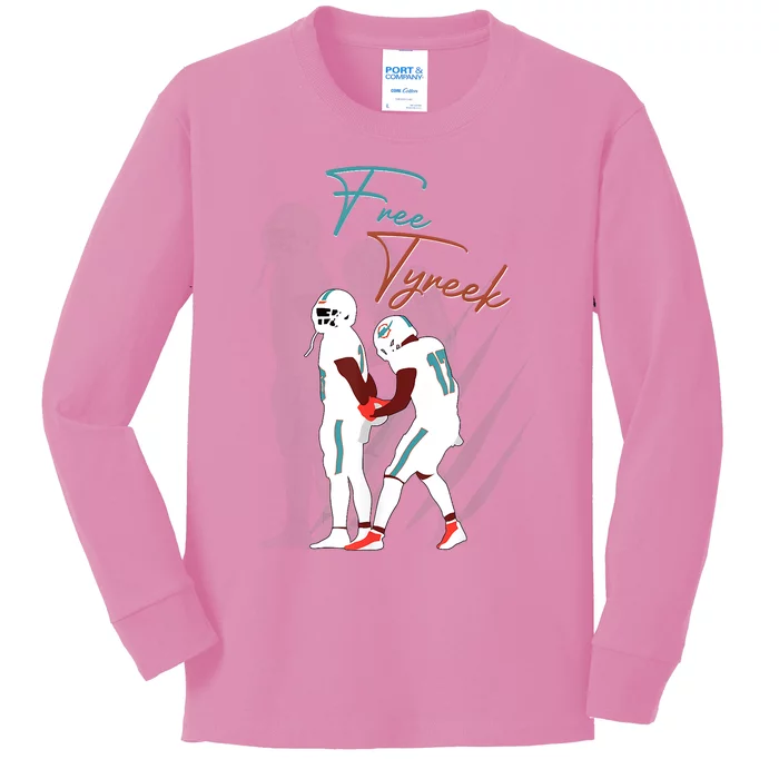 Free Tyreek Kids Long Sleeve Shirt