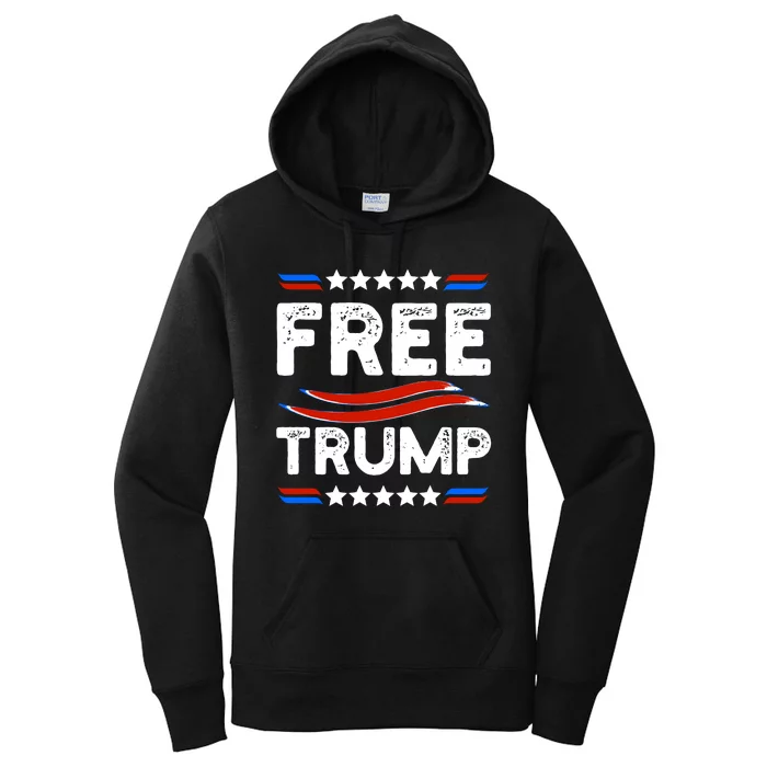 Free Trump Women's Pullover Hoodie