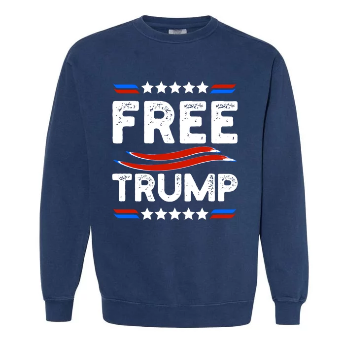 Free Trump Garment-Dyed Sweatshirt