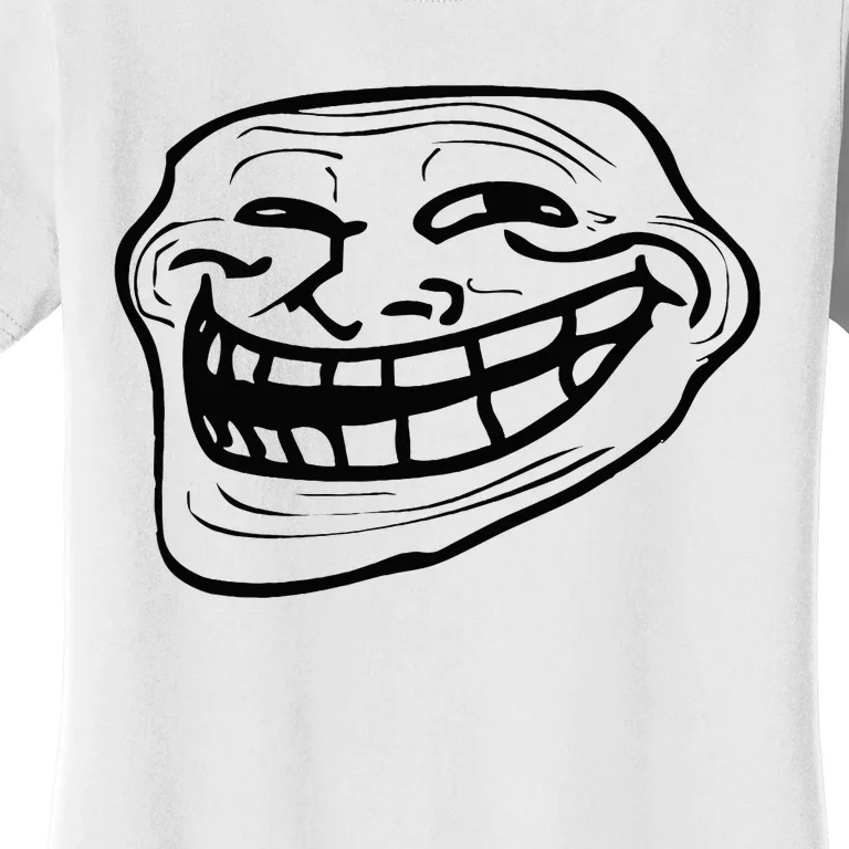 Funny Troll Face Nerd Geek Women's T-Shirt