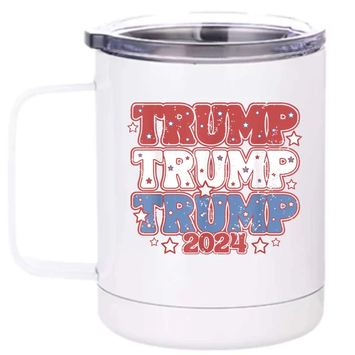 Funny Trump Fourth Of July Trump Convicted Felon Front & Back 12oz Stainless Steel Tumbler Cup