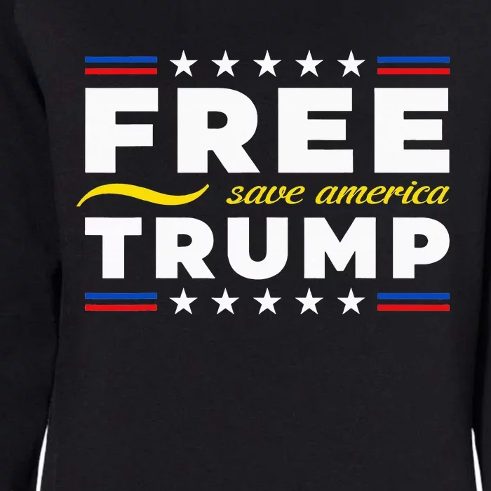 Free Trump Free Donald Trump 2024 Womens California Wash Sweatshirt