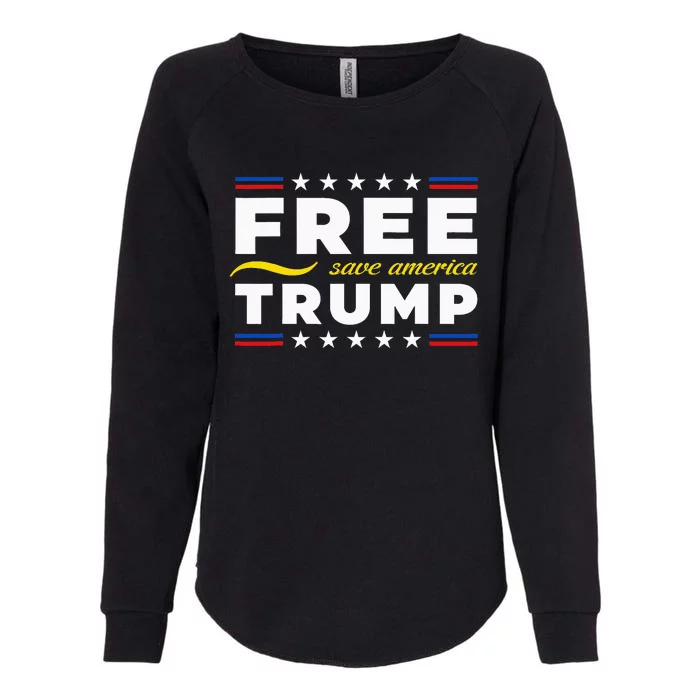 Free Trump Free Donald Trump 2024 Womens California Wash Sweatshirt