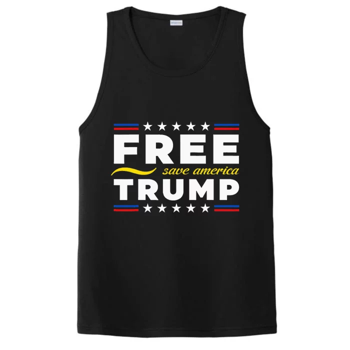 Free Trump Free Donald Trump 2024 Performance Tank