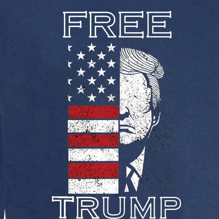 Free trump Garment-Dyed Sweatshirt