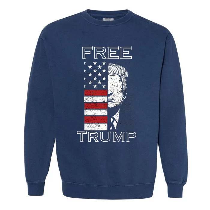 Free trump Garment-Dyed Sweatshirt