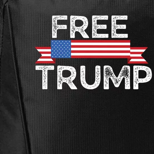 Free Trump, Free Donald Trump Republican Support City Backpack